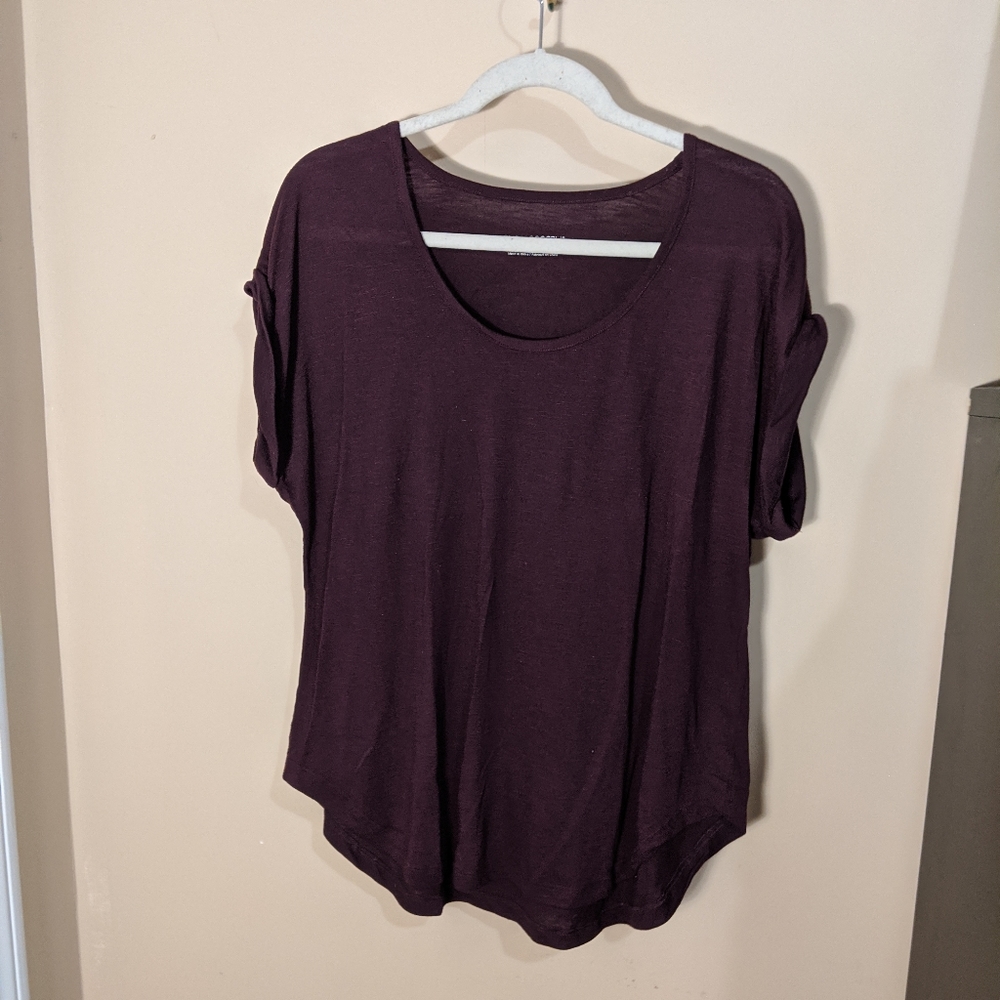 Dark purple T shirt